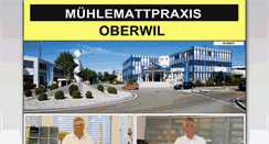 Desktop Screenshot of muehlemattpraxis.ch